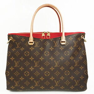 Louis Vuitton Pallas Monogram Handbag Cerise Red